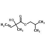 CAS 登录号：72531-53-4， 异丁基2-羟基-2-甲基-3-丁烯酸酯
