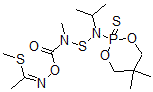 CAS 登录号:72542-55-3, N-((((((5,5-二甲基-1,3,2-二氧磷杂环己烷-2-基)(1-甲基乙基)氨基)硫代)甲基氨基)羰基)氧基)-乙烷亚氨基硫代甲酸甲酯P-硫化物