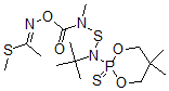 CAS 登录号:72542-56-4, N-(((((5,5-二甲基-1,3,2-二氧磷杂环己烷-2-基)(1,1-二甲基乙基)硫代)甲基氨基)羰基)氧基)-乙烷亚氨基硫代甲酸甲酯P-硫化物