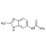CAS 登录号：72550-37-9， 1-(2-甲基-1H-苯并咪唑-5-基)脲