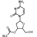 CAS 登录号：72560-69-1， 1-(3-O-乙酰基-2-脱氧呋喃戊糖基)-4-氨基-2(1H)-嘧啶酮