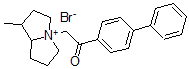 CAS 登录号:72586-42-6, 2-(1-甲基吡咯里西啶-4-鎓-4-基)-1-(4-苯基苯基)乙酮溴化物