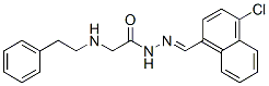 CAS#: 72606-53-2, N-[(4-Chloronaphthalen-1-Yl)Methylideneamino]-2-(2-Phenylethylamino)Acetamide