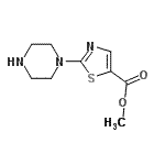 CAS 登录号：726185-68-8， 甲基2-(1-哌嗪基)-1,3-噻唑-5-羧酸酯