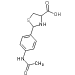 CAS#: 72678-87-6, 2-(4-Acetamidophenyl)-1,3-thiazolidine-4-carboxylic acid