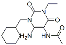 CAS 登录号：72702-87-5， N-[6-氨基-1-(环己基甲基)-3-乙基-1,2,3,4-四氢-2,4-二氧代-嘧啶-5-基]-乙酰胺
