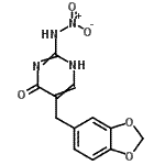 CAS 登录号：72716-71-3， 5-(1,3-苯并二氧戊环-5-基甲基)-2-(硝基氨基)-4(1H)-嘧啶酮