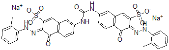 CAS#: 72749-87-2, 7,7'-(Carbonyldiimino)Bis[4-Hydroxy-3-[(2-Methylphenyl)Azo]-2-Naphthalenesulfonic Acid Disodium Salt