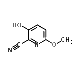 CAS 登录号：727736-72-3， 3-羟基-6-甲氧基-2-吡啶甲腈