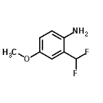 CAS 登录号：727993-36-4， 2-(二氟甲基)-4-甲氧基苯胺