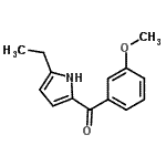 CAS 登录号：728010-85-3， (5-乙基-1H-吡咯-2-基)(3-甲氧基苯基)甲酮