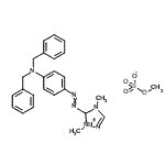 CAS 登录号：72919-81-4， 5-{[4-(二苄基氨基)苯基]偶氮}-1,4-二甲基-4,5-二氢-1H-1,2,4-三唑-1-鎓甲基硫酸盐