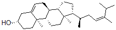 CAS 登录号：72962-53-9， (3S,8S,9S,10R,13R,14S,17R)-17-[(Z,2R)-5,6-二甲基庚-4-烯-2-基]-10,13-二甲基-2,3,4,7,8,9,11,12,14,15,16,17-十二氢-1H-环戊并[a]菲-3-醇