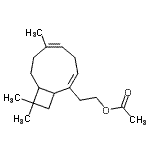 CAS 登录号：72987-56-5， 2-[(2Z,5Z)-6,10,10-三甲基双环[7.2.0]十一碳-2,5-二烯-2-基]乙基乙酸酯