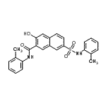 CAS#: 72999-33-8, 3-Hydroxy-N-(2-methylphenyl)-7-[(2-methylphenyl)sulfamoyl]-2-naphthamide