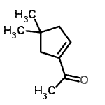 CAS 登录号：73011-50-4， 1-(4,4-二甲基-1-环戊烯-1-基)乙酮