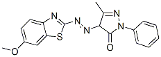 CAS 登录号：73038-34-3， (4S,5S)-4-[[(2S)-5-甲氧基-2,3-二氢-1H-茚-2-基]偶氮]-5-甲基-2-苯基吡唑烷-3-酮