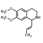 CAS 登录号：730915-55-6， 6,7-二甲氧基-1-[(1E)-1-丙烯-1-基]-1,2,3,4-四氢异喹啉