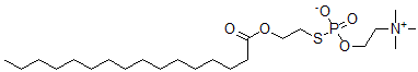 CAS 登录号:73130-93-5, 2-棕榈酰氧基乙硫基-(2-三甲基铵基乙氧基)亚膦酸酯