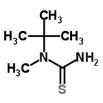 CAS#: 731742-74-8, 1-Methyl-1-(2-methyl-2-propanyl)thiourea