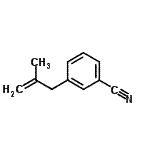 CAS 登录号：731772-73-9， 3-(2-甲基-2-丙烯-1-基)苯甲腈