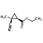 CAS 登录号：73178-42-4， 乙基(1R,2S)-2-氰基-2-甲基环丙烷羧酸酯