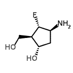 CAS 登录号：732217-88-8， (1S,2R,3S,4S)-4-氨基-3-氟-2-(羟基甲基)环戊醇