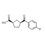 CAS 登录号：732252-83-4， (1R,3S)-3-(4-氟苯甲酰)环戊烷羧酸