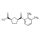 CAS 登录号：732252-91-4， (1R,3S)-3-(2,3-二甲基苯甲酰)环戊烷羧酸