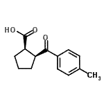 CAS 登录号：732253-47-3， (1R,2S)-2-(4-甲基苯甲酰)环戊烷羧酸
