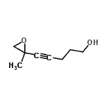 CAS 登录号：732284-05-8， 5-(2-甲基-2-环氧乙烷基)-4-戊炔-1-醇