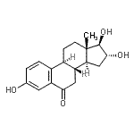 CAS 登录号：7323-86-6， (16alpha,17beta)-3,16,17-三羟基雌甾-1,3,5(10)-三烯-6-酮