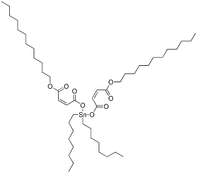 CAS 登录号:7324-77-8, (Z,Z)-6,6-二辛基-4,8,11-三氧代-5,7,12-三氧杂-6-锡杂二十四碳-2,9-二烯酸十二烷基酯