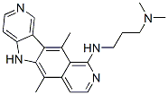 CAS 登录号:73323-34-9, N'-(6,11-二甲基-5H-吡啶并(3',4':4,5)吡咯并(2,3-g)异喹啉-10-基)-N,N-二甲基-1,3-丙烷二胺