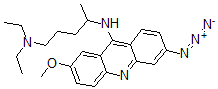 CAS 登录号:73332-88-4, N'-(6-叠氮基-2-甲氧基吖啶-9-基)-N,N-二乙基戊烷-1,4-二胺