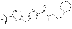 CAS#: 73356-67-9, 4-Methyl-N-(3-Piperidin-1-Ylpropyl)-6-(Trifluoromethyl)Furo[4,5-b]Indole-2-Carboxamide