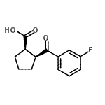 CAS 登录号：733740-15-3， (1R,2S)-2-(3-氟苯甲酰)环戊烷羧酸