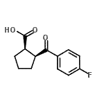 CAS 登录号：733740-16-4， (1R,2S)-2-(4-氟苯甲酰)环戊烷羧酸