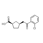 CAS 登录号：733740-40-4， (1R,3S)-3-[2-(2-氯苯基)-2-氧代乙基]环戊烷羧酸