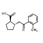 CAS 登录号：733740-52-8， (1R,2S)-2-[2-(2-甲基苯基)-2-氧代乙基]环戊烷羧酸