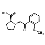 CAS 登录号：733740-55-1， (1R,2S)-2-[2-(2-甲氧基苯基)-2-氧代乙基]环戊烷羧酸