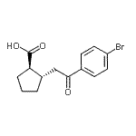 CAS#: 733740-62-0, (1R,2S)-2-[2-(4-Bromophenyl)-2-oxoethyl]cyclopentanecarboxylic acid