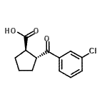 CAS 登录号：733741-00-9， (1R,2R)-2-(3-氯苯甲酰基)环戊烷羧酸