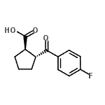 CAS 登录号：733741-06-5， (1R,2R)-2-(4-氟苯甲酰)环戊烷羧酸