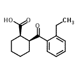 CAS 登录号：733742-64-8， (1R,2S)-2-(2-乙基苯甲酰)环己烷羧酸