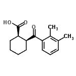 CAS 登录号：733742-67-1， (1R,2S)-2-(2,3-二甲基苯甲酰)环己烷羧酸