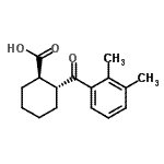 CAS 登录号：733742-80-8， (1R,2R)-2-(2,3-二甲基苯甲酰)环己烷羧酸