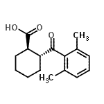 CAS 登录号：733742-83-1， (1R,2R)-2-(2,6-二甲基苯甲酰)环己烷羧酸