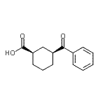 CAS 登录号：733742-86-4， (1R,3S)-3-苯甲酰基环己烷羧酸