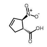 CAS 登录号：733749-01-4， (1R,2R)-2-硝基-3-环戊烯-1-羧酸